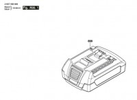 Bosch 2 607 336 803 --- Slide-In Accu Package Spare Parts